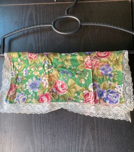 Pink Floral Scarf