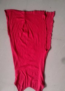 Vibrant Ribbed Tunic Top