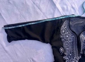 Black Chikankari Kurta