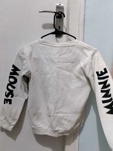 White Minnie Mouse Sweatshirt