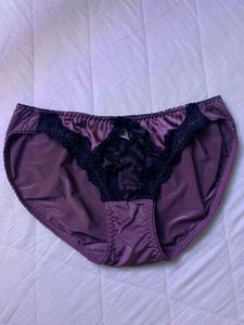 Elegant Purple Lace Briefs