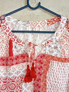 Boho Patchwork Sleeveless Blouse Oversized