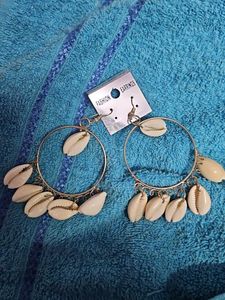Boho Shell Hoop Earrings