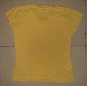 💛 Sunshine Yellow V-Neck Tee — Effortless Summer