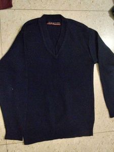 Classic V-Neck Navy Sweater( 2 time used)