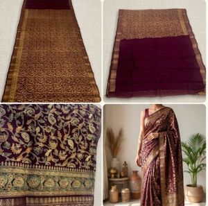 Elegant  Wine  colour  Saree