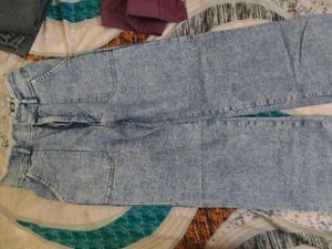 Acid Wash Wide Leg Jeans