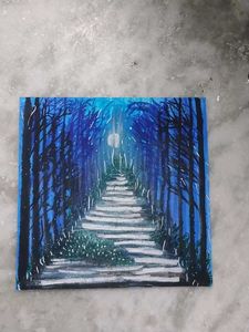 Enchanting Forest Path Painting