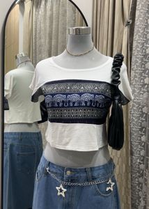 Printed Crop Top