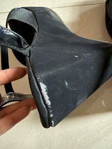 Chic Black Strappy Wedge Sandals