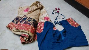 Elegant saree with Embellished blouse