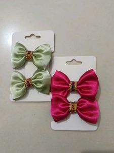 Set of 4 Cute Bow Hair Clips