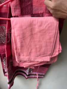 Elegant Pink Kurta Set with Dupatta size M