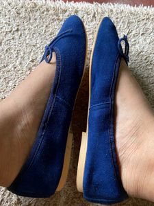 GALIN Deep Royal Blue Ballet Flats