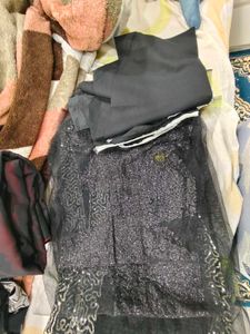 2 combo Embroidered Saree