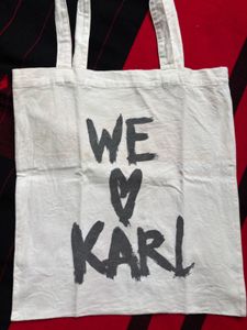We Love Karl Tote Bag