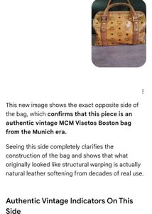 MCM Boston Hang Bag