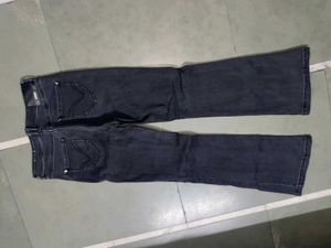 Women's Flared Jeans with Slit