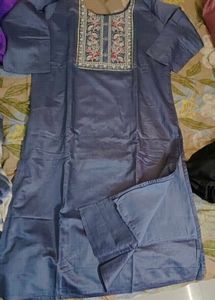 Embroidered Kurta Set with Dupatta