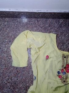 cream silk salwar kameez