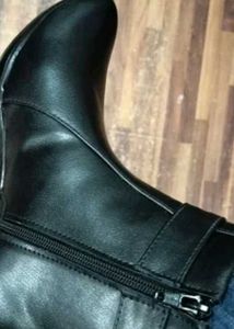 Stylish Black Ankle Boots with Buckle