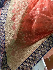Beautiful Brand New Orange Net Saree
