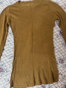 Cozy Mustard Knit Tshirt