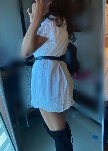 White Embroidered Boho Mini Dress