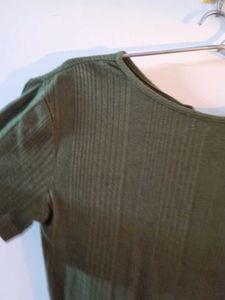 Only Green Back Knot Top