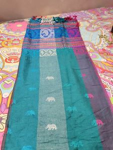 Elegant Embroidered Cotton stole