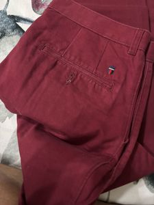 Louis Philippe Red Chinos - Size 32