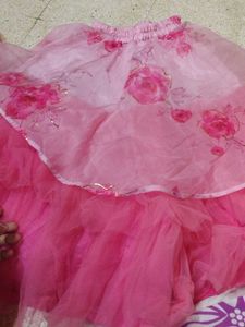Beautiful Pink Floral Lehenga Choli