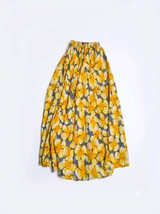 Vibrant Floral Print Maxi Skirt