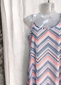 Boho Chevron Print Maxi Dress