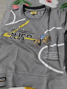 Buy 1get 1free Boys T-shirt &amp; Denim Shorts Set
