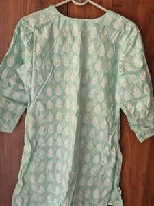 Elegant Embroidered Light Green Kurti