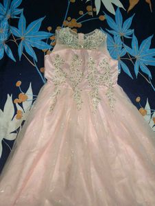 Princess Pink Flower Girl Dress