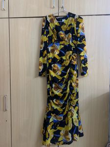 Stylish Floral Print Midi Dress