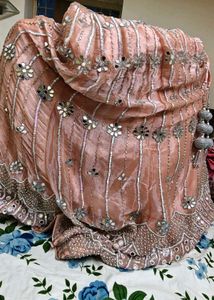Embellished Peach Lehenga