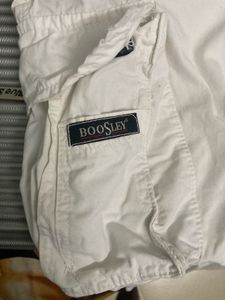White BOOSLEY Cargo Pants