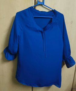 Blue 3/4 Sleeve Top
