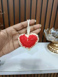 Handmade Crochet Heart Charm