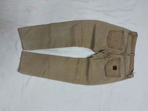 Tan Straight Leg Denim Jeans