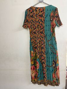 Boho Floral Print Maxi Dress
