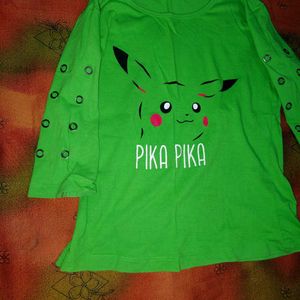 Green Pikachu tshirt