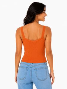 beautiful orange crop top