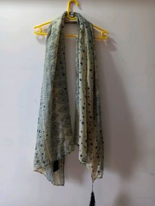 blue scarf