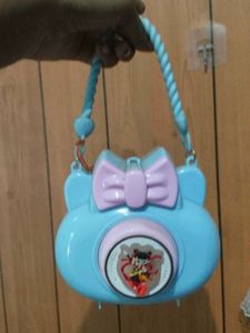 Cute Blue Kitty Shaped Coin Pouch