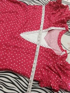 Pink &amp; White Summer kurtie