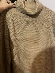 Sweater Dress With Fleece Leggings
